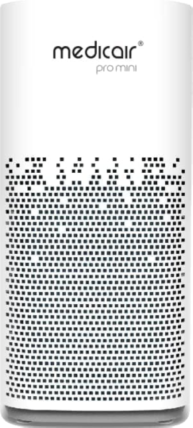 MedicAir Pro Mini Air Purifier | Removes 99.99% Bacteria & Allergens | For Homes, Offices and Gyms | Provides Clean and Safe Air | Lightweight | 2-Year Warranty