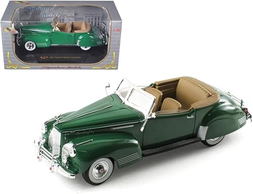 Signature Models 1941 Packard Darrin One Eighty Green 132 Modelo de coche fundido a troquel