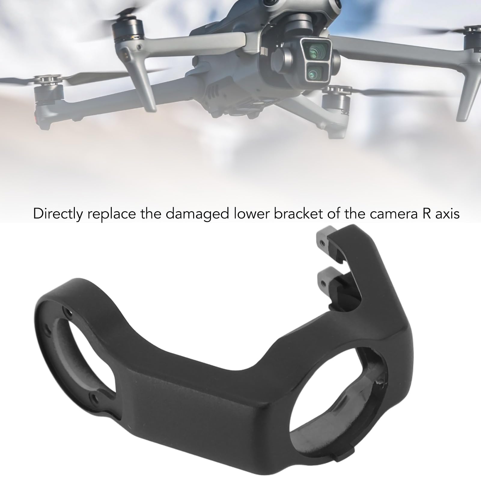 KUIDAMOS Lekki Aluminiowy Wspornik Dolny Aparatu R Axis do Stabilizacji i Naprawy Osi Rolki Drona Air 3