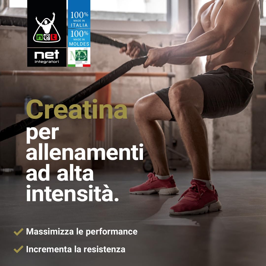 Net Integratori CREATINA ENDURANCE 360g - Creatina Monoidrata Micronizzata Clonapure - Maggiore Resistenza alla Fatica, Massimizza Forza, Potenza e Energia - Allenamenti ad Alta Intensità