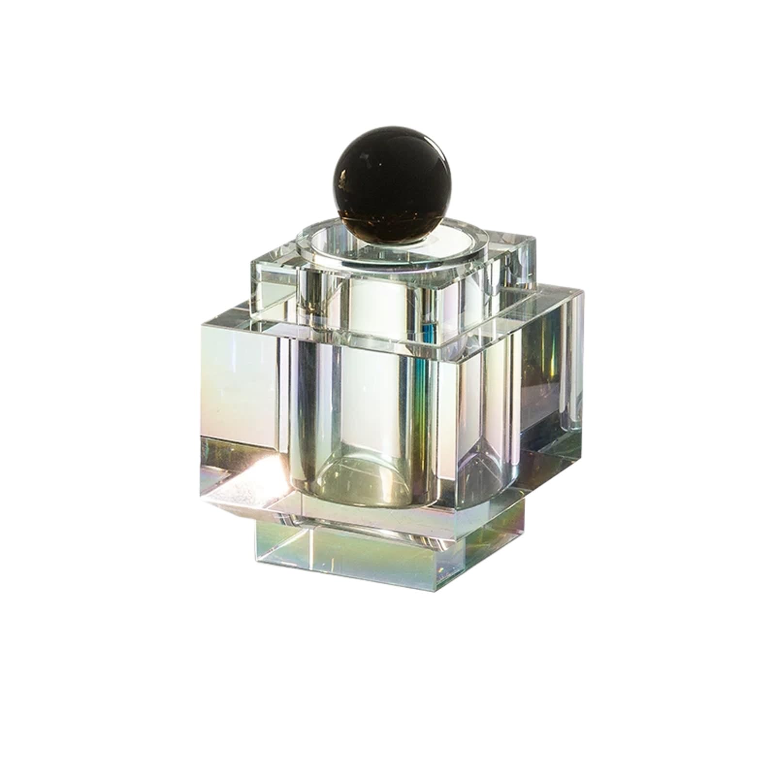 Wattestäbchenhalter, Badezimmer-Aufbewahrungsorganisator, Kosmetikdose, Glas mit Deckel, Wattebausch-Aufbewahrung for Wattestäbchen, Wattestäbchen, Schmuck, Süßigkeiten(Colorful)