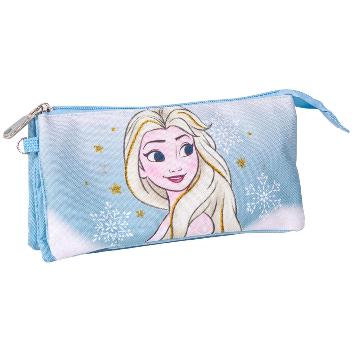 CERDÁ LIFE'S LITTLE MOMENTS Unisex Kid's Frozen Triple Compartment Pencil Case, Multicolor, Standard