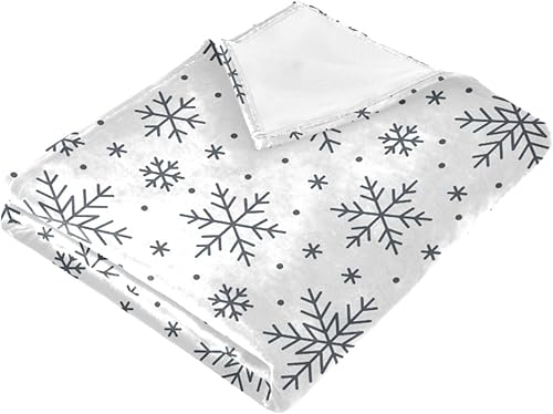 Miniatura 2 de KLL Christmas Snowflakes Plush Blanket 50"x60" Cozy Spring Blanket for Living Room, Couch, Living Room