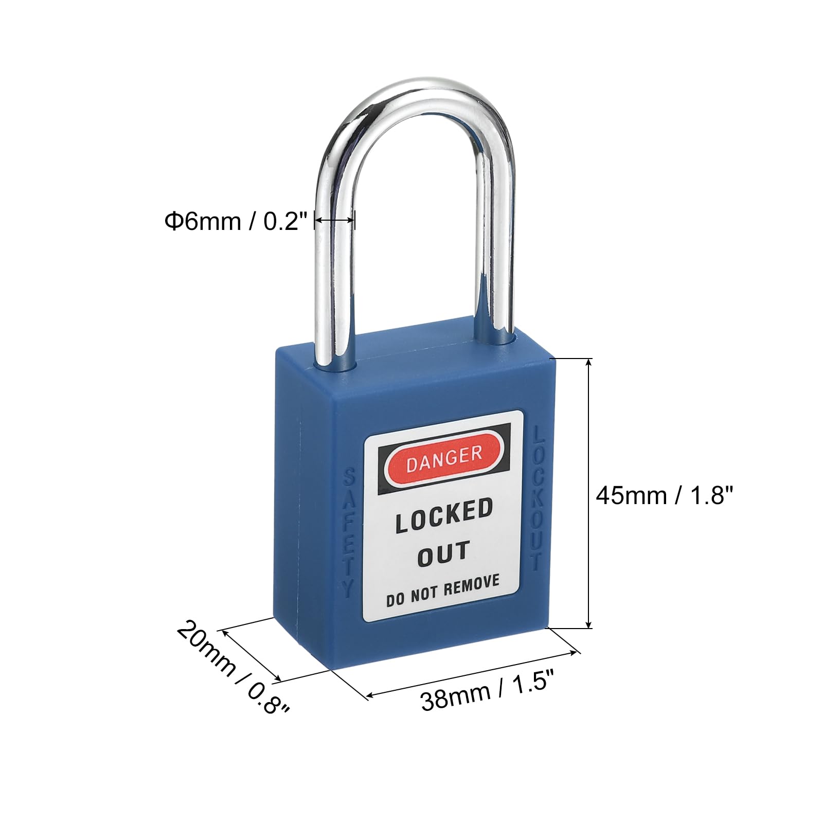 PATIKIL Lockout Tagout Locks with Key - Image 2