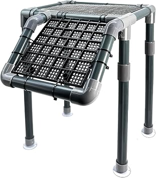 Large Basking Platform for Aquatic Turtles, 10.8" Width Resting Area, Adjustable Height Turtle Basking Platform with Suction Cup, Turtle Tank Accessories