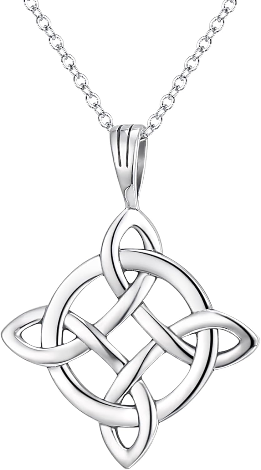 EVER FAITH 925 Sterling Silver Infinity Love Celtic Knot Pendant Necklace Birthday/Mothers Day/Valentines/Christmas Jewelry Gift for Friend Sister Mother