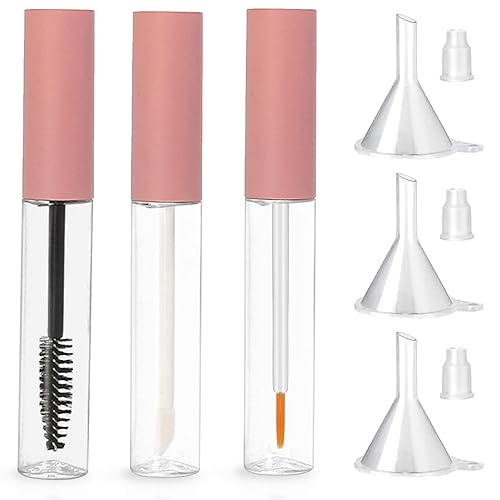 Miniatura 7 de Juego de tubo de rímel vacío de 36, botella de rímel y varita vacía, tubo de rímel vacío de 0.3 fl oz y varita ámbar, tubo delineador de ojos y