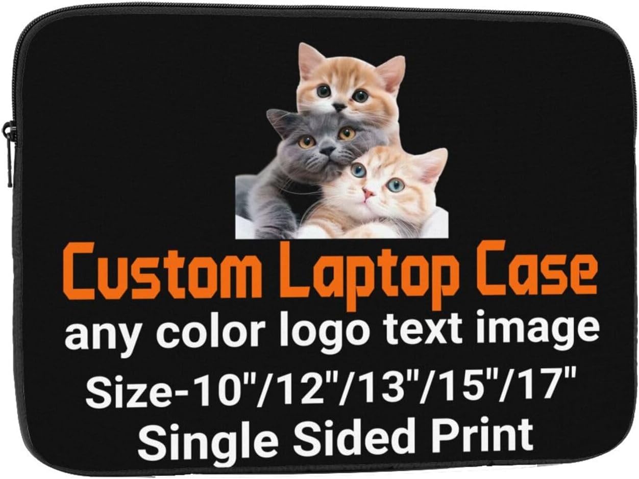 Custom Laptop Sleeve, Personalized Shockproof Protective Cover Case
