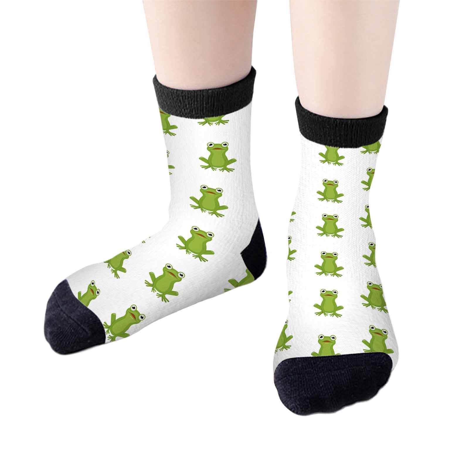 Red Striped Crew Socks for Woman Size 6-8 Christmas Tree Moose Snowflake Dots Lines Girls Socks