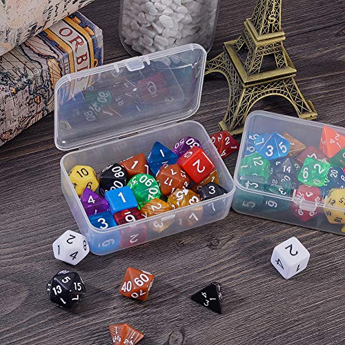 Image of BENECREAT 27 Pack Mixed Size Rectangle Mini Clear Plastic Bead Storage Containers Box Case with lid for Items,Pills,Herbs,Tiny Bead,Jewerlry Findings, and Other Small Items
