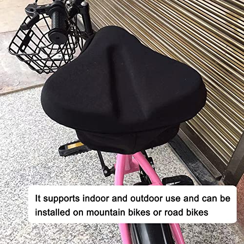 Homesen Almofada de assento de bicicleta capa de assento acolchoada com gel alargada capa de selim d