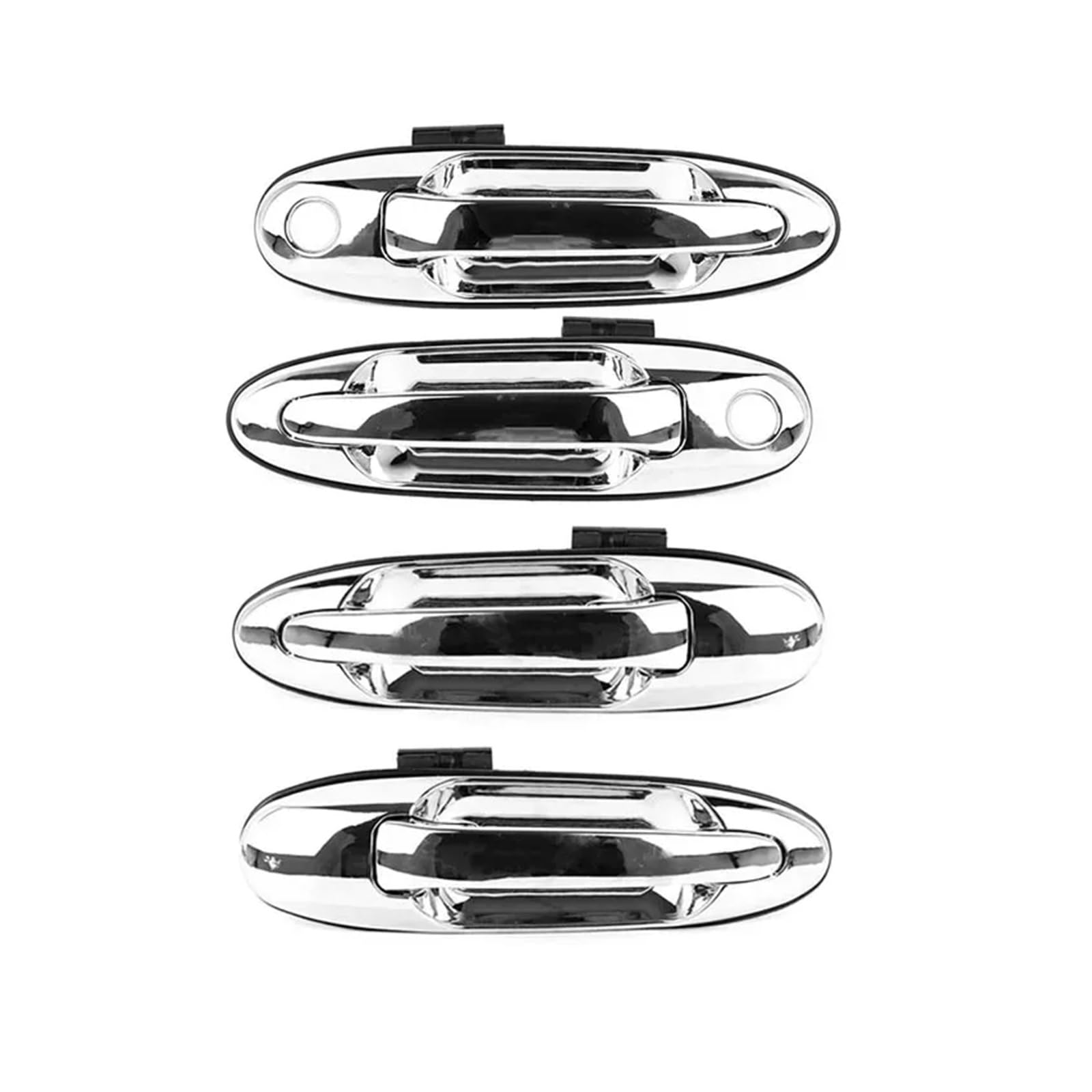 Ldgsuph Silver 4Pcs Silver/Black Exterior Door Handle Knob, Exterior Door Handle Fit For Land Cruiser Lc100 100 Series Fit For Lexus Lx470 1998 1999-2007(Silver 4Pcs)