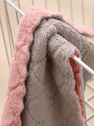 Miniatura 2 de Paquete de 10 paños de cocina, paños de microfibra para platos, paños de cocina de terciopelo coral súper absorbentes, paños de limpieza de primera