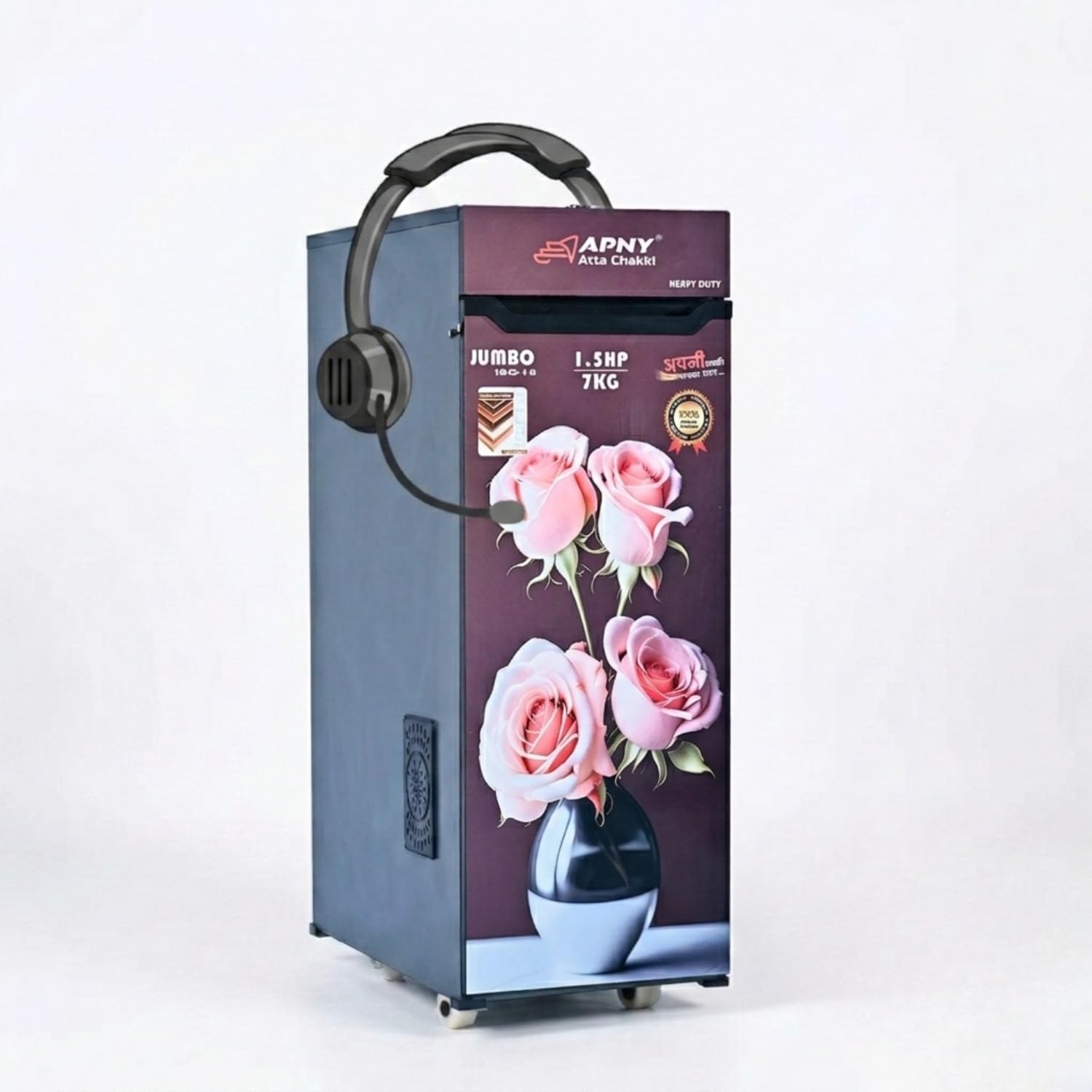 Atta Chakki machine with Hindi Voice Guidance | electric Multi Grain Aata Maker | Low Noise With 1.5 HP Powerful Motor | 10-12 Kg/Hr Per Batch | atta grinding machine | Wheat,Rice&Millet Grinding-image-34