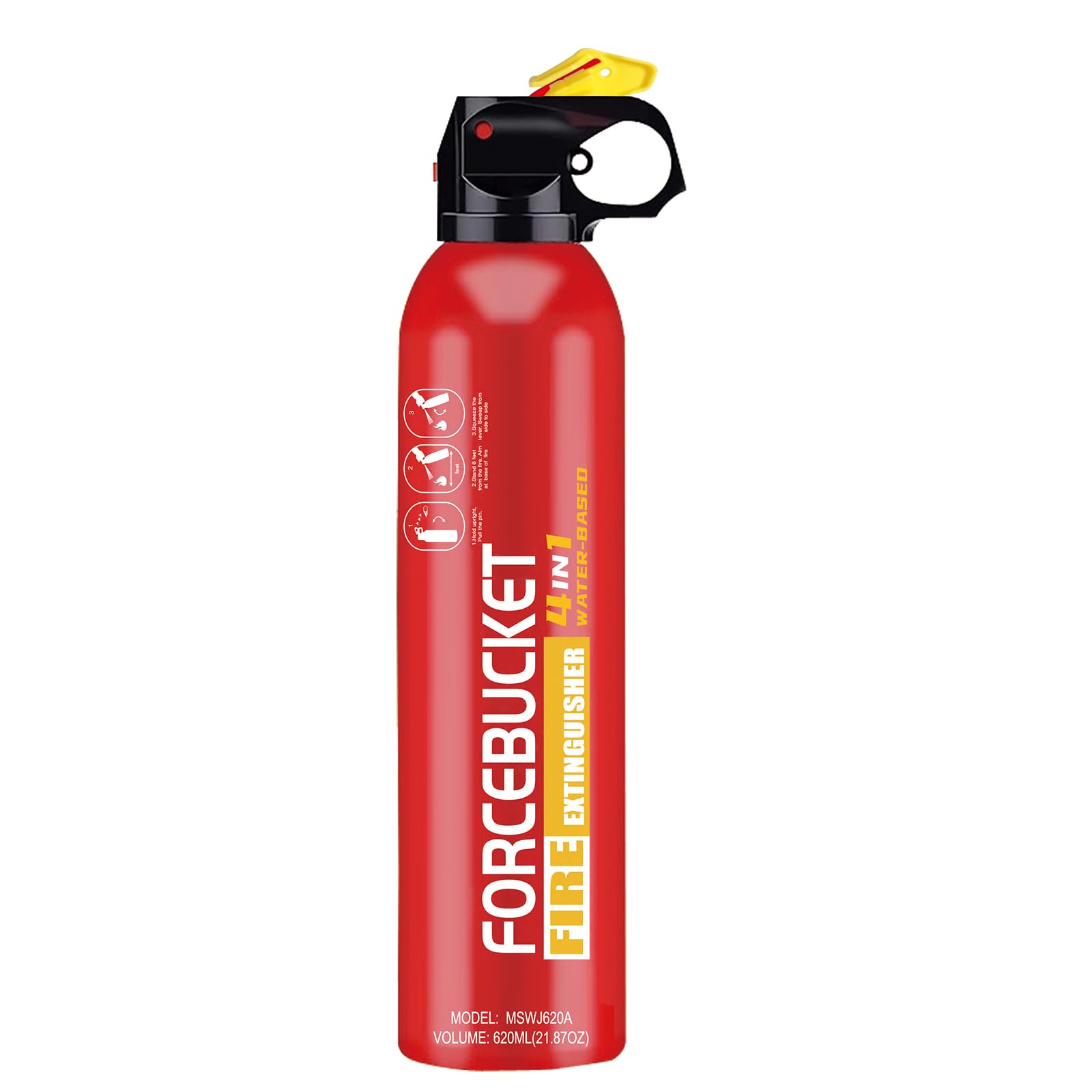 Portable Fire Extinguisher Spray With Bracket Can Prevent Re-Ignition,Best Suitable for Home, Kitchen, Car | For Electric, Textile and Grease Fires | Non-Toxic, Easy Clean