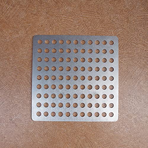 Verabschieden Sie Sich von verstopften Abflüssen mit der SIYOTO-Ablaufabdeckung aus 304 Edelstahl – 99-Loch-Anti-Verstopfungsschutz (15 x 15 cm)