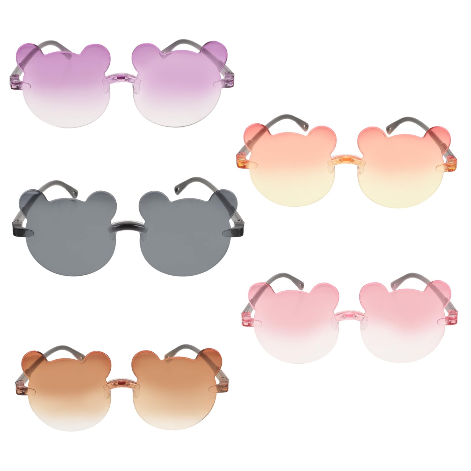 VALICLUD Kids Sunglasses Party Favors 5 Pack Cartoon Glasses for Girls Boys Uv Blocking Sunglasses