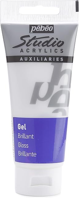 PEBEO 100 ml Studio Acrylics Mediums Gloss Gel, Transparent 524170