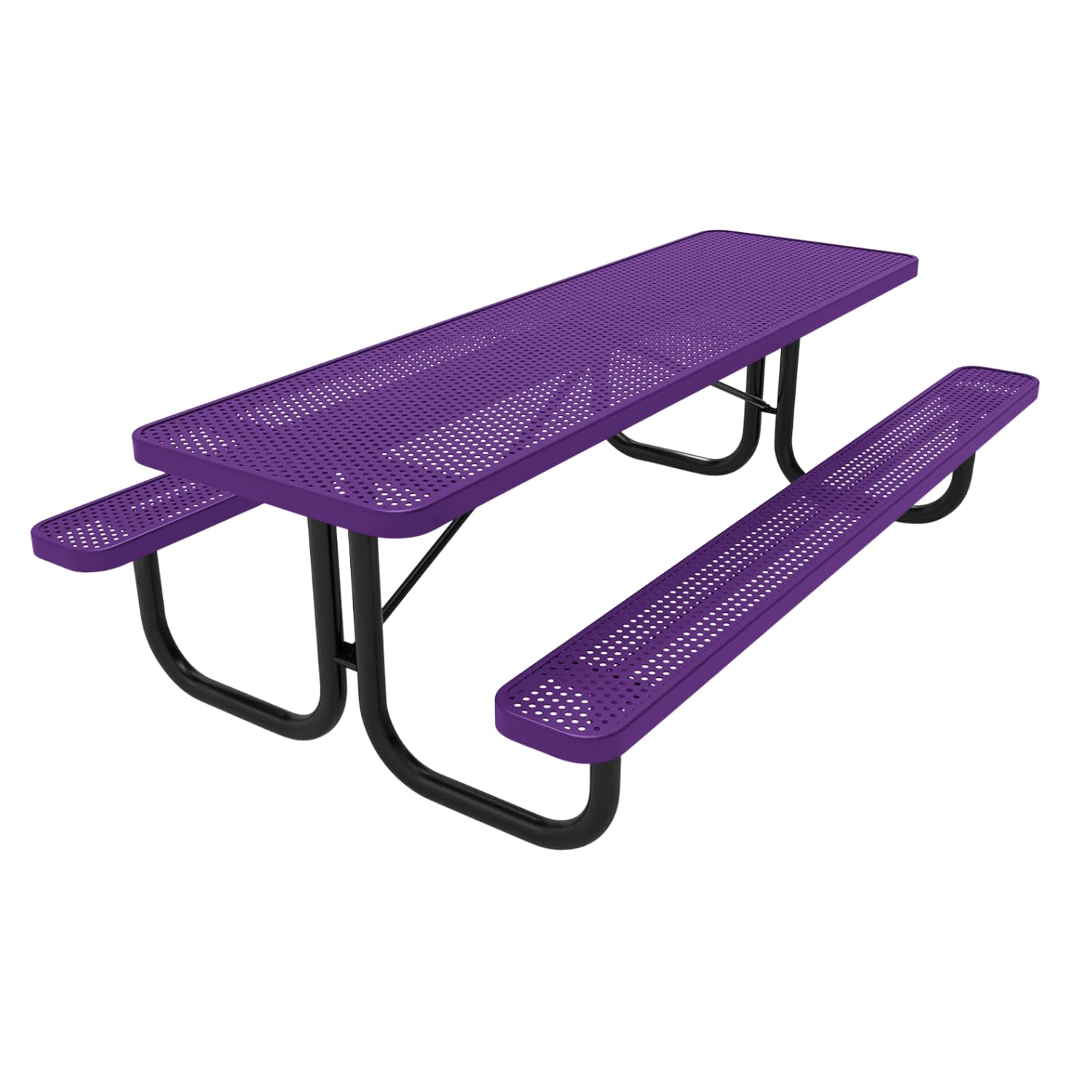 Amazon.com : COATEDOUTDOORFURNITURE 8Ft Rect Picnic Table, Punched