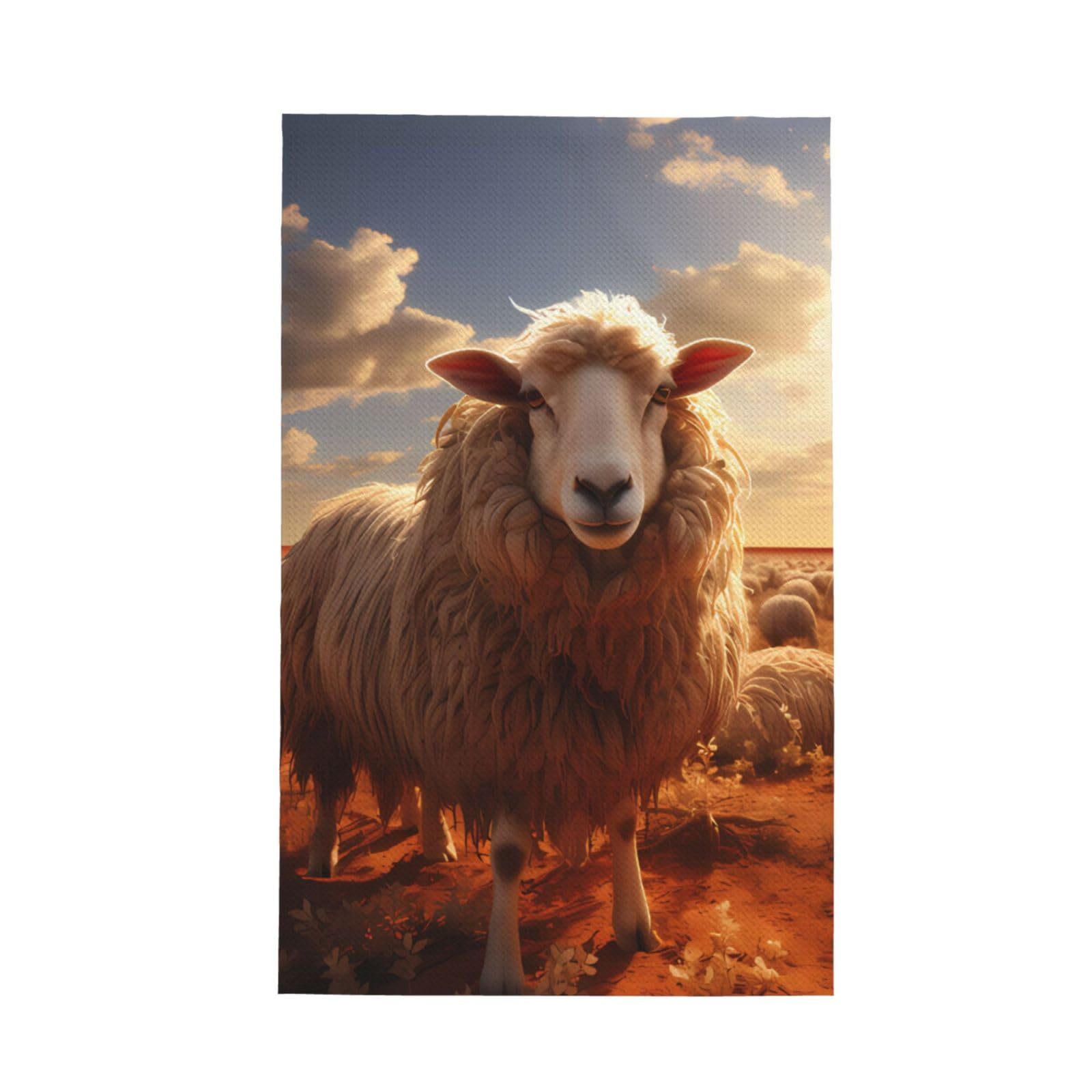 SXZVVBN Australian sheep Super Absorbent Microfibre Waffle Towels Fast Drying Dish Cloths Home Cafe Barista