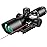MidTen 2.5-10x40 Red Green Illuminated Mil-dot Scope with Red/Green Laser Combo - Green Lens Color & Mounts