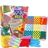 Weaving Loops for Potholder Loom, 12 Vibrant Colors Nylon Refill Kit, DIY Craft Gift Set for Girls and Boys, Compatible with 7 and 10 Inch Weaving Looms