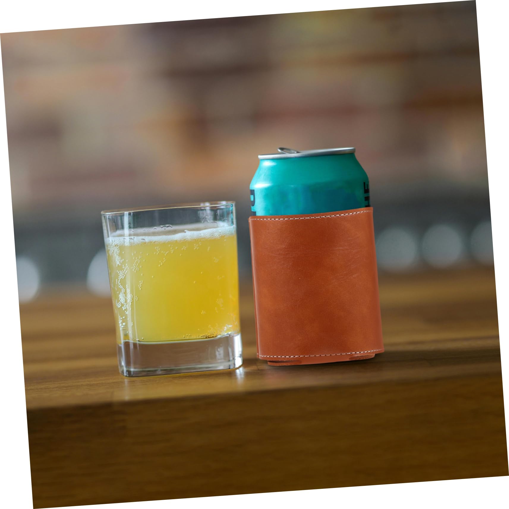 MAGICLULU 4 Sätze Flaschenhülle Aus Leder Spender Espressotassen Dosenöffner Thermobecher Taubenflasche Bier Wasserflaschen Schnapsgläser Weingläser Isolierflaschen Pu-leder 2 Stück * 4