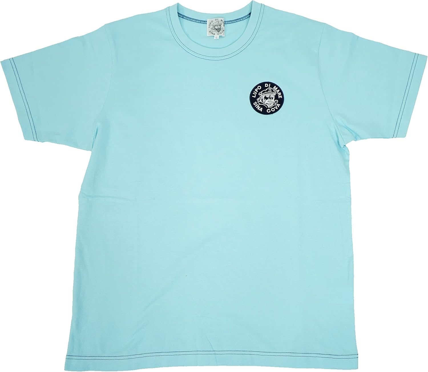 [シナコバ] Ｔシャツ メンズ 半袖 綿100% 40番双糸 天竺 丸首 クルーネック ワンポイント 定番 10000530