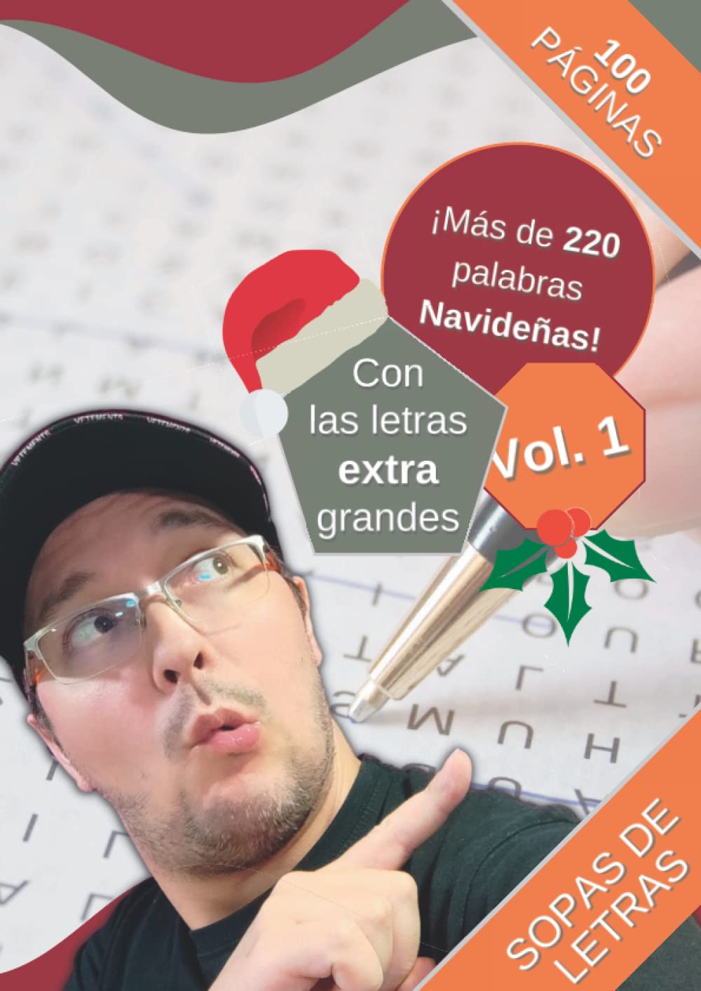 Sopas de letras Navideñas con Letra Grande para Niños y Adultos | (SanMar) | Volumen #1: ¡Con más de 200 términos navideños que todos conocemos!