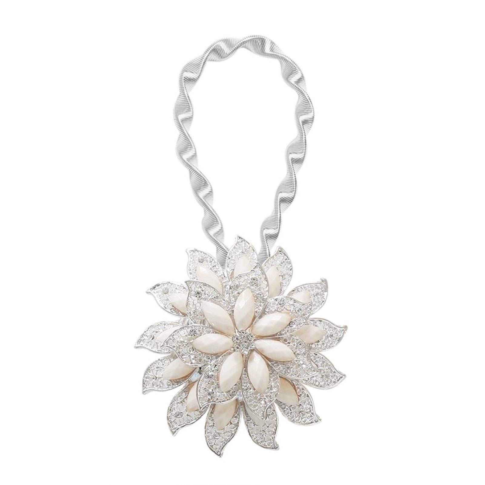 Cortina clip tizbacks holdoback accesorio decorativo interior ventanas blancas