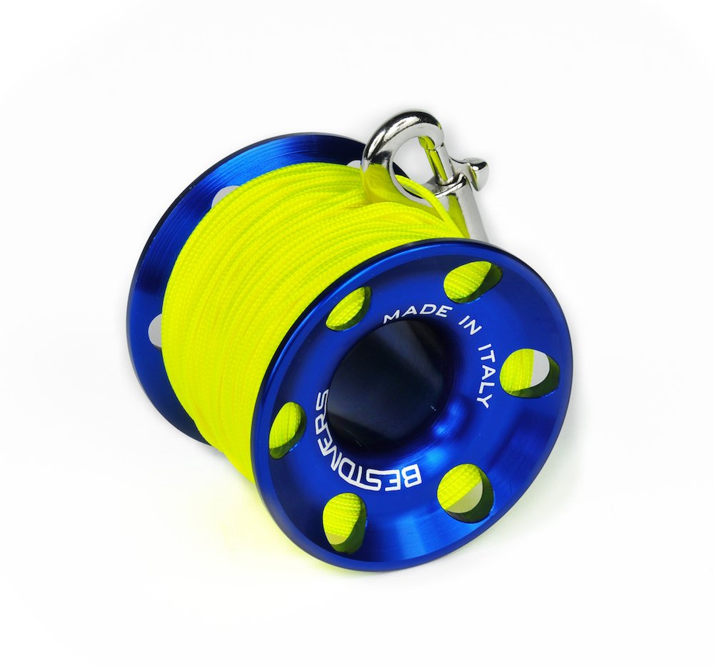 BESTDIVERS Scuba ml0088, kołowrotek wędkarski, uniseks, dla dorosłych, niebieski, 45 metrów