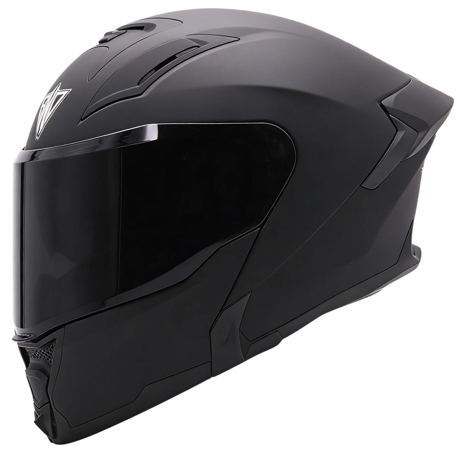 Broken Head Klapphelm BND Stealth Motorradhelm | Mit Sonnenblende, ECE 22.06, Verschiedene Visier Wählbar, Bluetooth Vorbereit