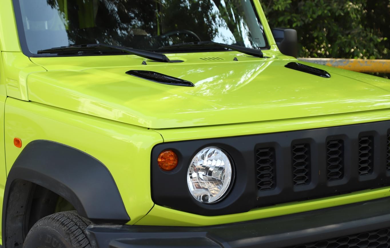 Hood Vents Scoop Bonnet Air Vents Cover Engine Hood Air Flow Intake Trim for Suzuki Jimny 2019-2026 Dodge Durango 2011+ Exterior Accessories Universal for RV, SUV, Truck, Black
