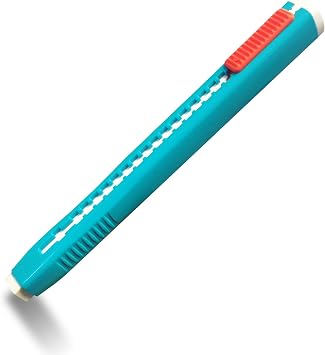 LION SLIDE-N-RUB Retractable Pen Style Eraser, 3EA/Pack, 1 Pack ER-1S-3P