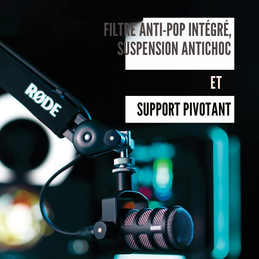 Rode PodMic Microphone de diffusion dynamique cardioïde : Amazon