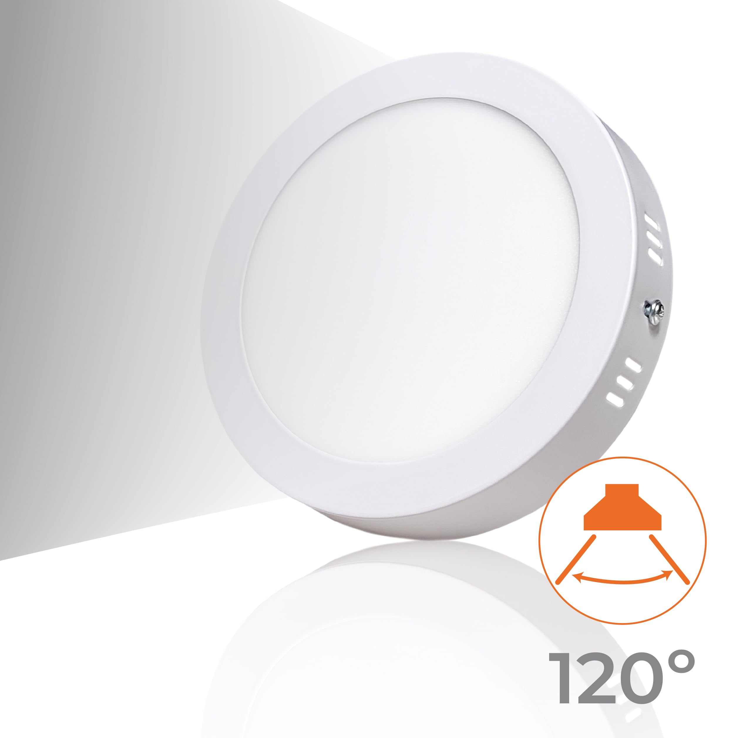 LED ATOMANT 10x Plafon LED Superficie 170mm 12W CCT 3000-6500K 1100lm | Con Selector de color CCT, Driver incluido