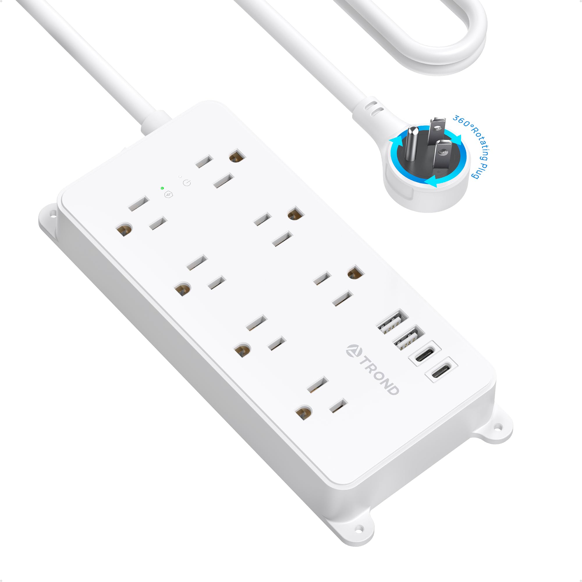 TROND Power Strip Surge Protector, Wall Mount, 5ft, ETL Listed — Amazon image 17