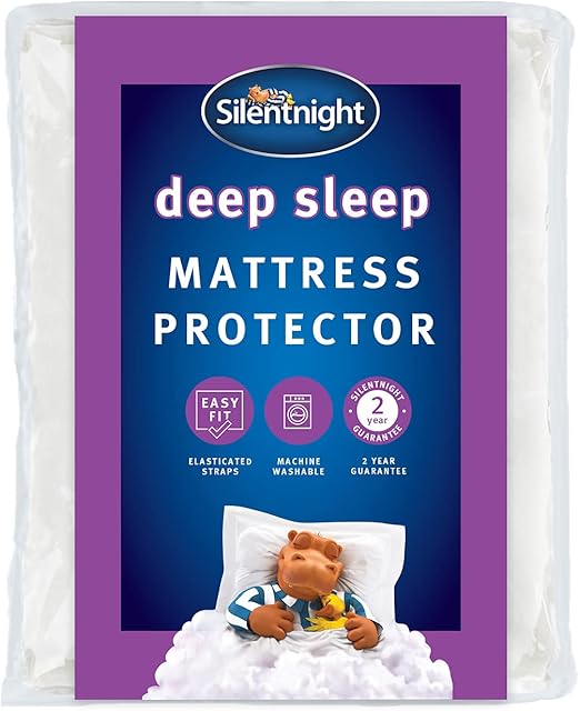 Silentnight Deep Sleep Mattress Protector Supersoft Quilted Bed
