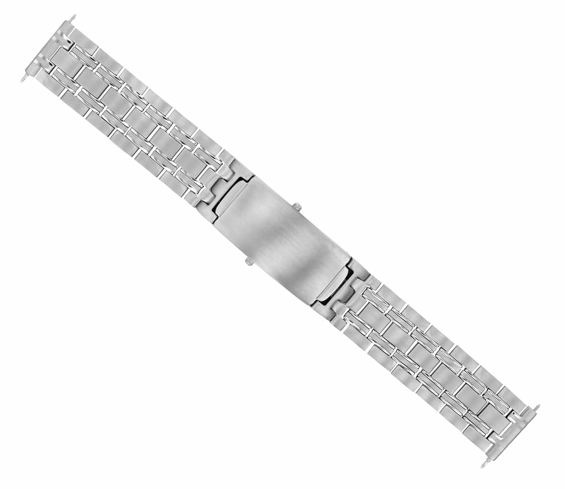 (未使用･未開封品)　Silk Steel lok26k6 Amazon.com: Ewatchparts 18mm Solid Link Watch Band Bracelet