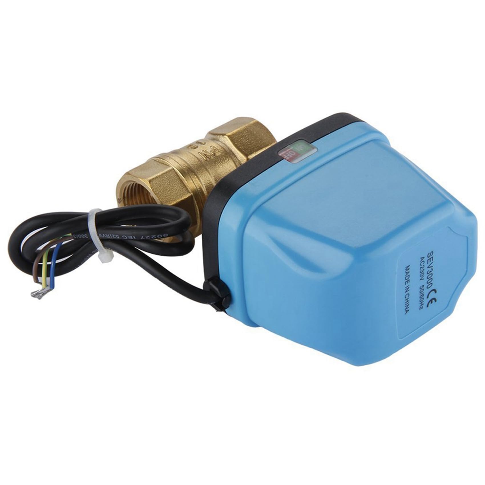 4X VáLvula de Zona de 2 VíAs VáLvula de Dos VíAs Motor VáLvula de Bola VáLvula Eléctrica Eléctrica VáLvula de Bola de InversióN 220V DN20 (G3 / 4 Pulgadas) VáLvula de InversióN