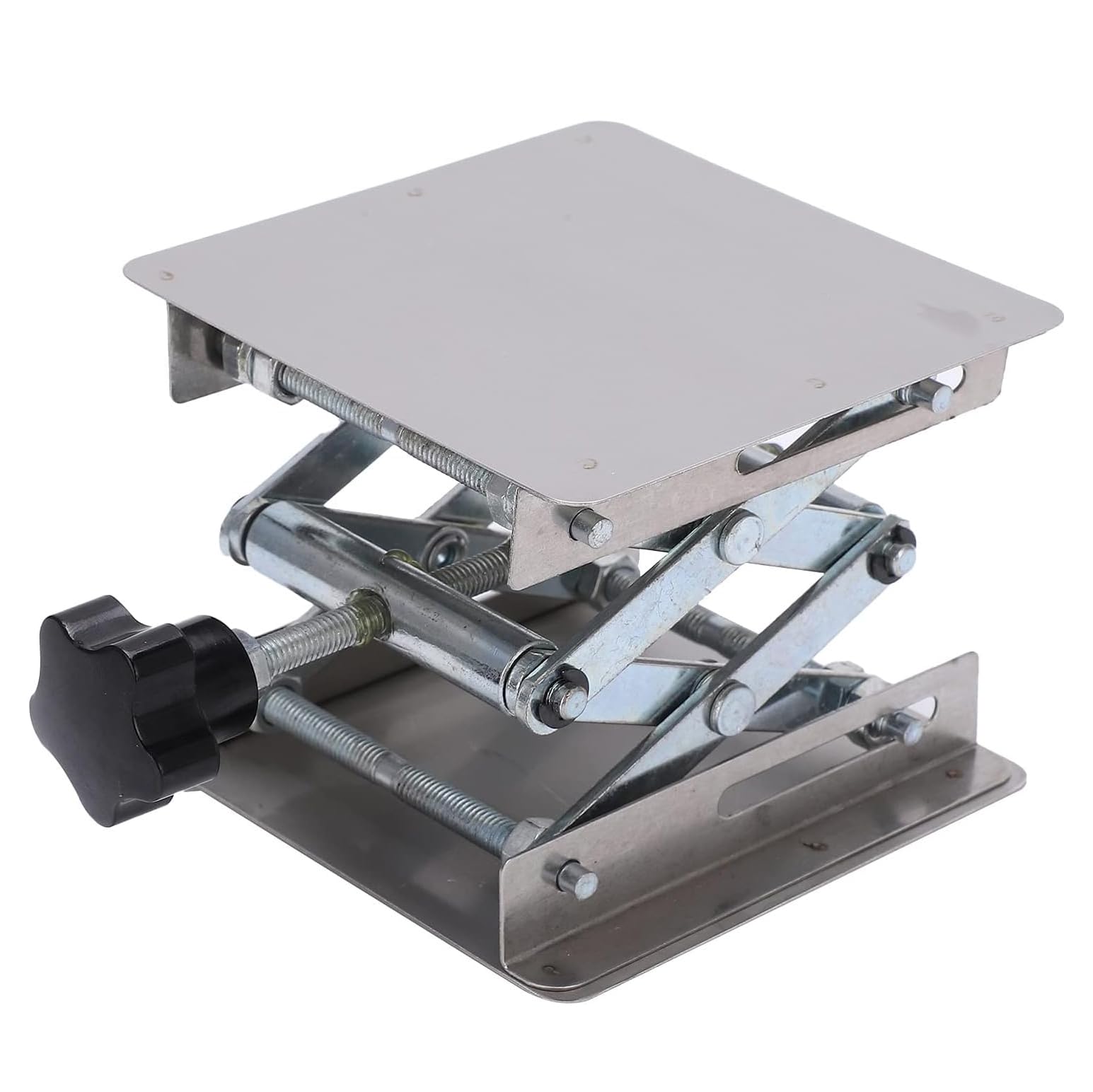 COYEUX Manueller Hubtisch, Labor-Wagenheberständer, Scheren-Wagenheber-Heber, für RC-Autos und Labor, 300 x 300 mm