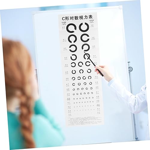 Miniatura 7 de Mobestech Tabla de ojos de 1 pieza Gráfico de pared Gráfico de ojos Snellen Tabla de examen visual Tabla de ojos de plástico de pared Tabla de ojos