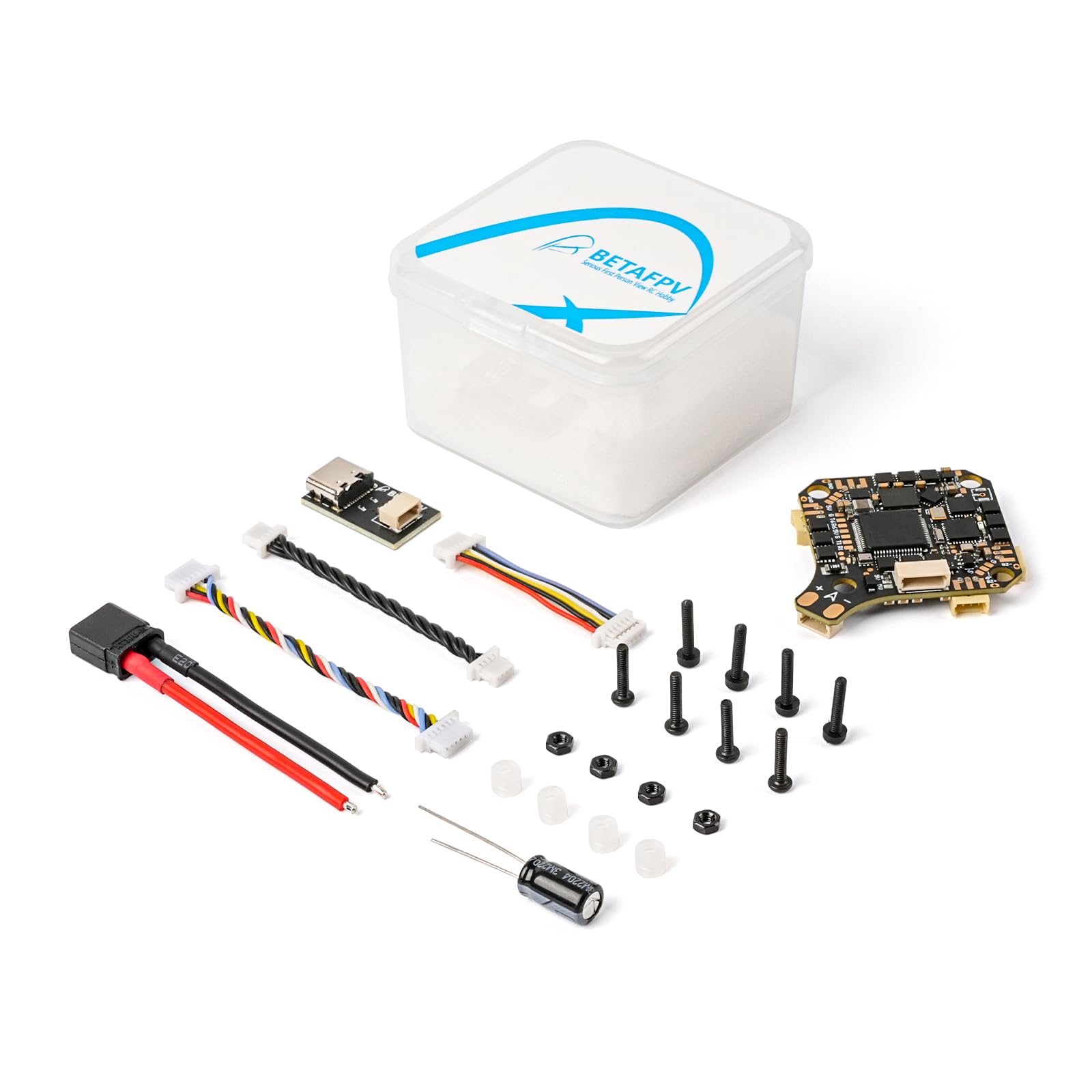 BETAFPV F4 2-3S 20A Brushless FC for HD Digital Drone Like Pavo20 Pro II | Compatible for HD VTX, O3 Air Unit wihout soldering, 2-3S FPV Drone, Integrate Serial ELRS 2.4G Receiver