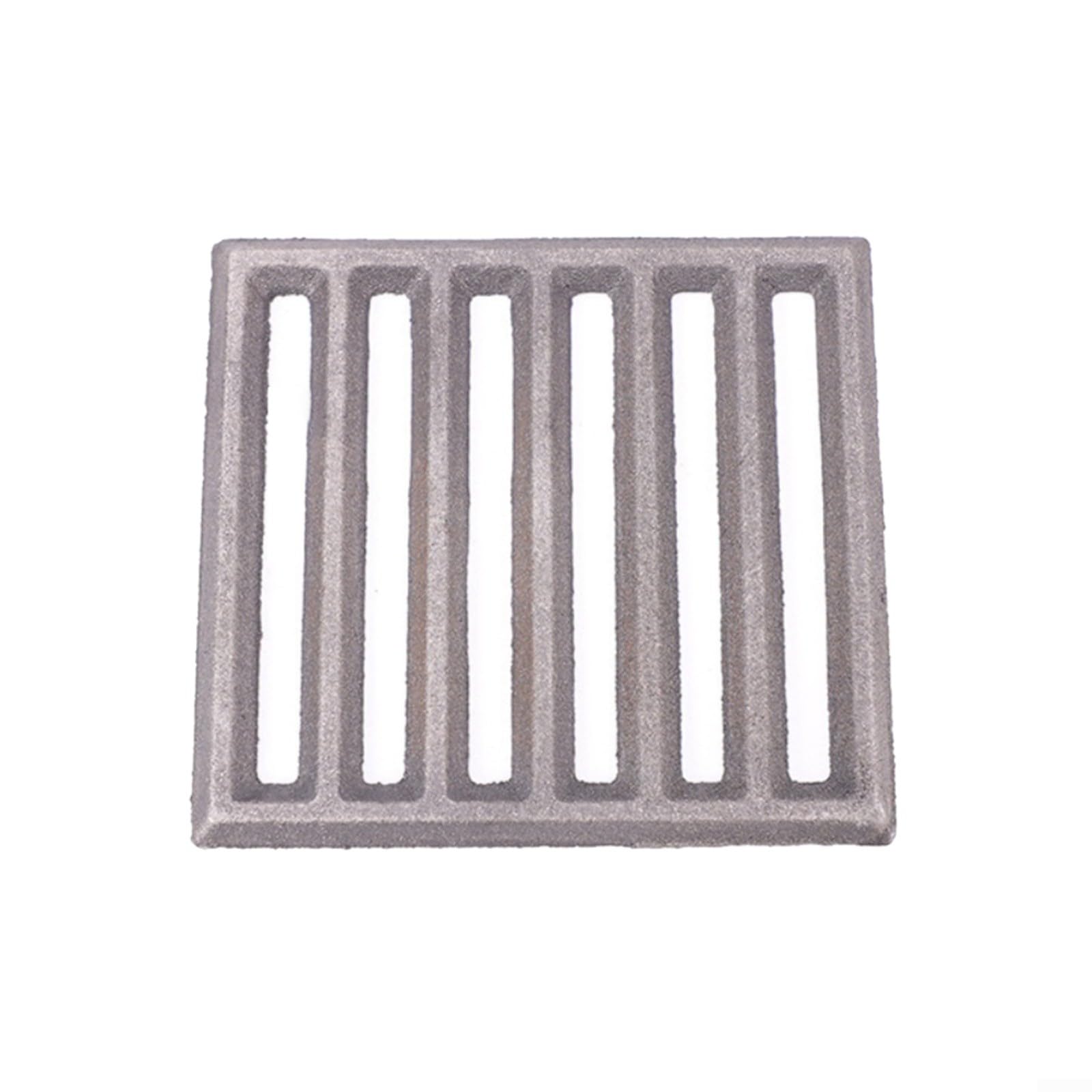 Griglia per camino in ghisa, griglia quadrata in ghisa per camino con struttura robusta per una circolazione dell'aria ottimizzata, posizionamento sicuro del legno (27 x 19,5 cm)