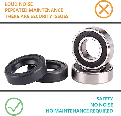 Miniatura 4 de 10L0L Kit de rodamiento y sello de eje trasero para carrito de golf EZGO TXT RXV Medalist Marathon Electric Carts 1978 UP, OEM # 611931 70181-G01