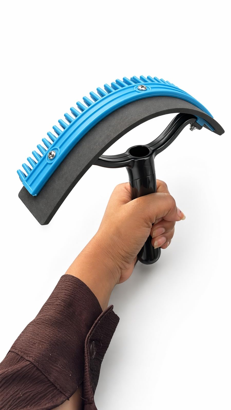 Two-in-One Horse Sweat Scraper and Hair Comb, Grooming Tool for Horse and Cow, Comfortable Grip-image-17