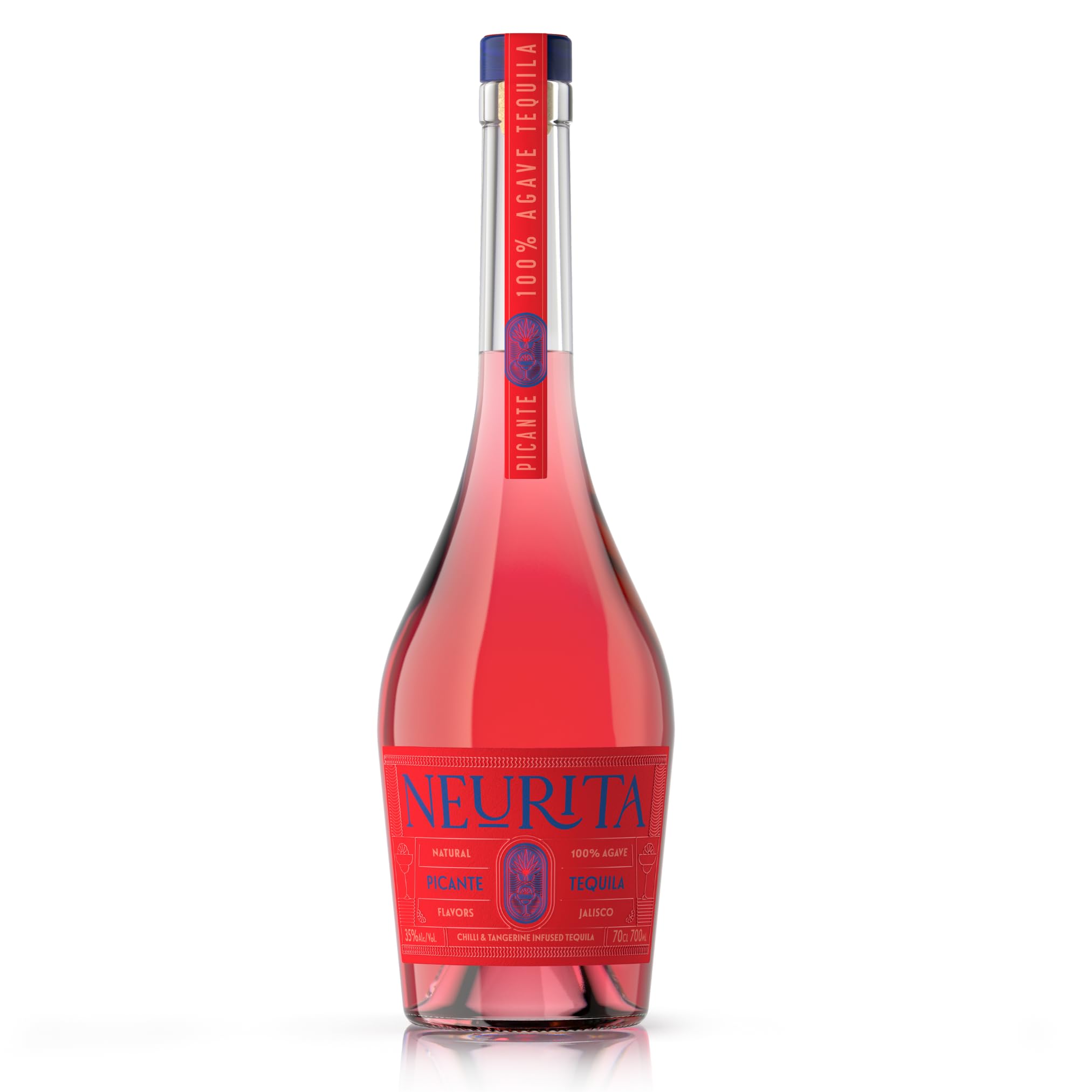 Neurita Tequila Blanco | Flavoured Tequila for Perfect Margaritas - No Triple Sec or Cointreau Needed | Made with Blue Agave | 35% abv, 70cl (70cl, Picante)