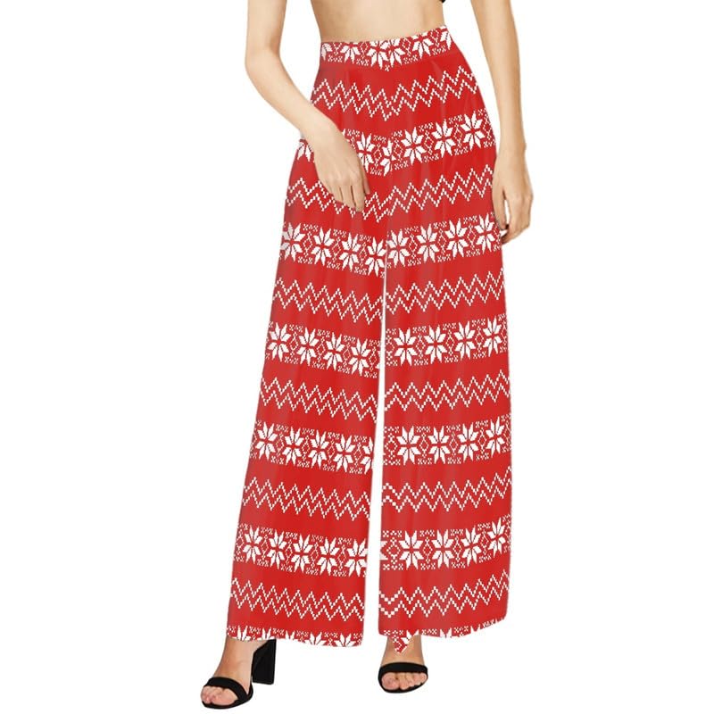 Irisjudy Womens Palazzo Long Pants Tribal Horses High Waist Wide Leg Comfy High Waisted Yoga Legging Pants Loose