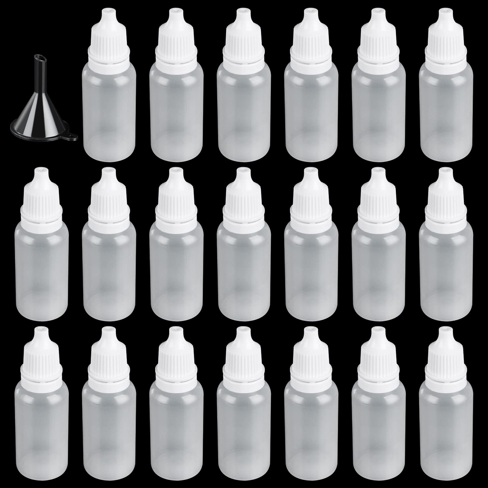 Buy AKOLAFE 100PCS Dropper Bottle 15ml Plastic Dropping Bottles Small