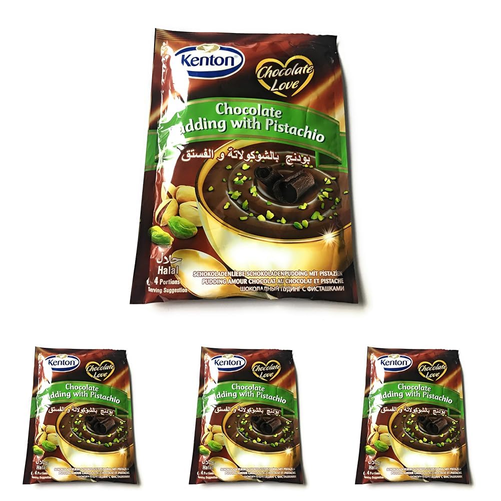 Kenton Puding Çikolatalı Antep Fıstıklı 100 G 4lü paket